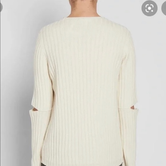 Helmet Lang Slashed Elbow Sweater Sz S 